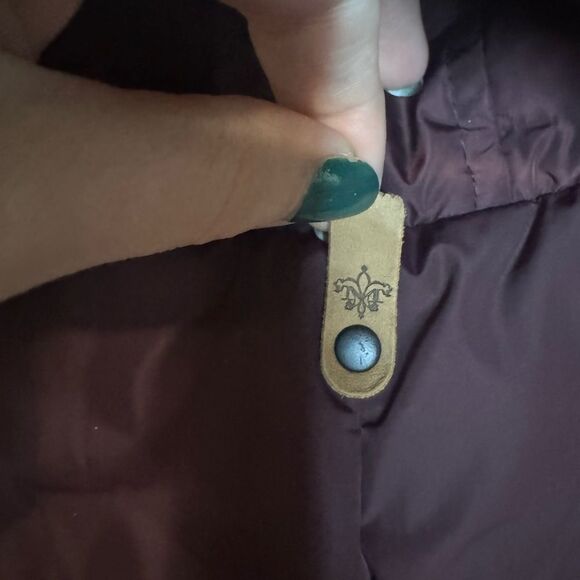 Mackage Adali Down Coat With Natural Fur Coat in Bordeaux - Picture 11 of 16